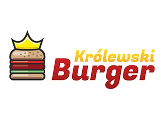 Projekt graficzny logo dla firmy online Królewski Burger